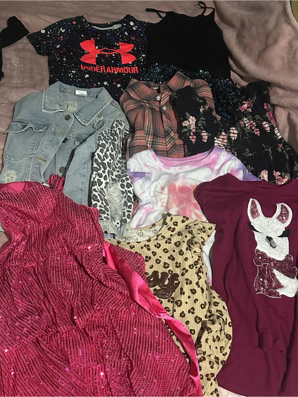 Little girls bundle of clothes